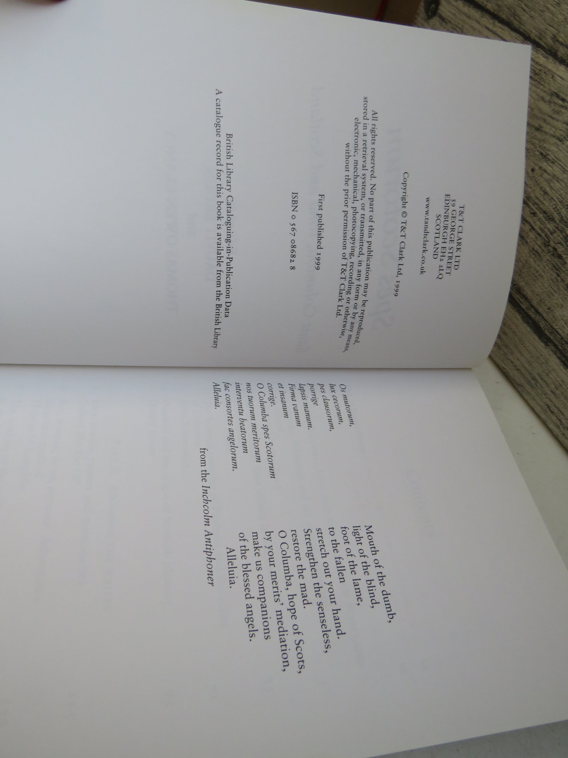 Spes Scotorum Hope of Scots Saint Columba, Iona and Scotland Edited By Dauvit Broun and Thomas Owen Clancy 1999, book image 5