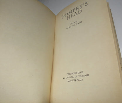 Pompey's Head, A Novel by Hamilton Basso, 1956 book image 3