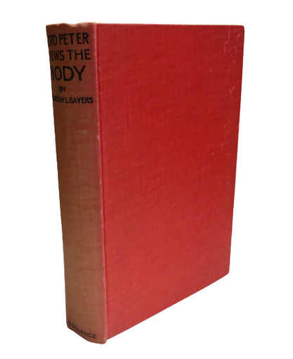 Lord Peter Views the Body by Dorothy L. Sayer, 1934 book front cover
