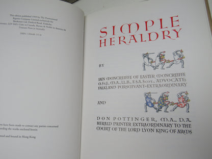 Simple Heraldry By Iain Moncreiffe of Easter Moncreiffe and Don Pottinger 1993