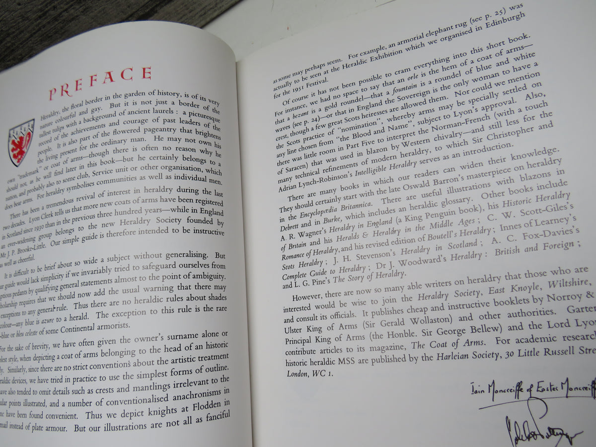 Simple Heraldry By Iain Moncreiffe of Easter Moncreiffe and Don Pottinger 1993