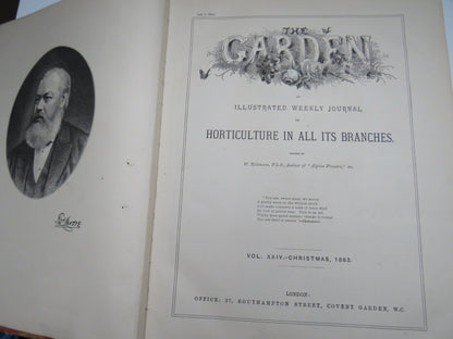 The Garden An Illustrated weekly Journal of Horticulture In All Its Branches Vol XXIV Christmas 1883