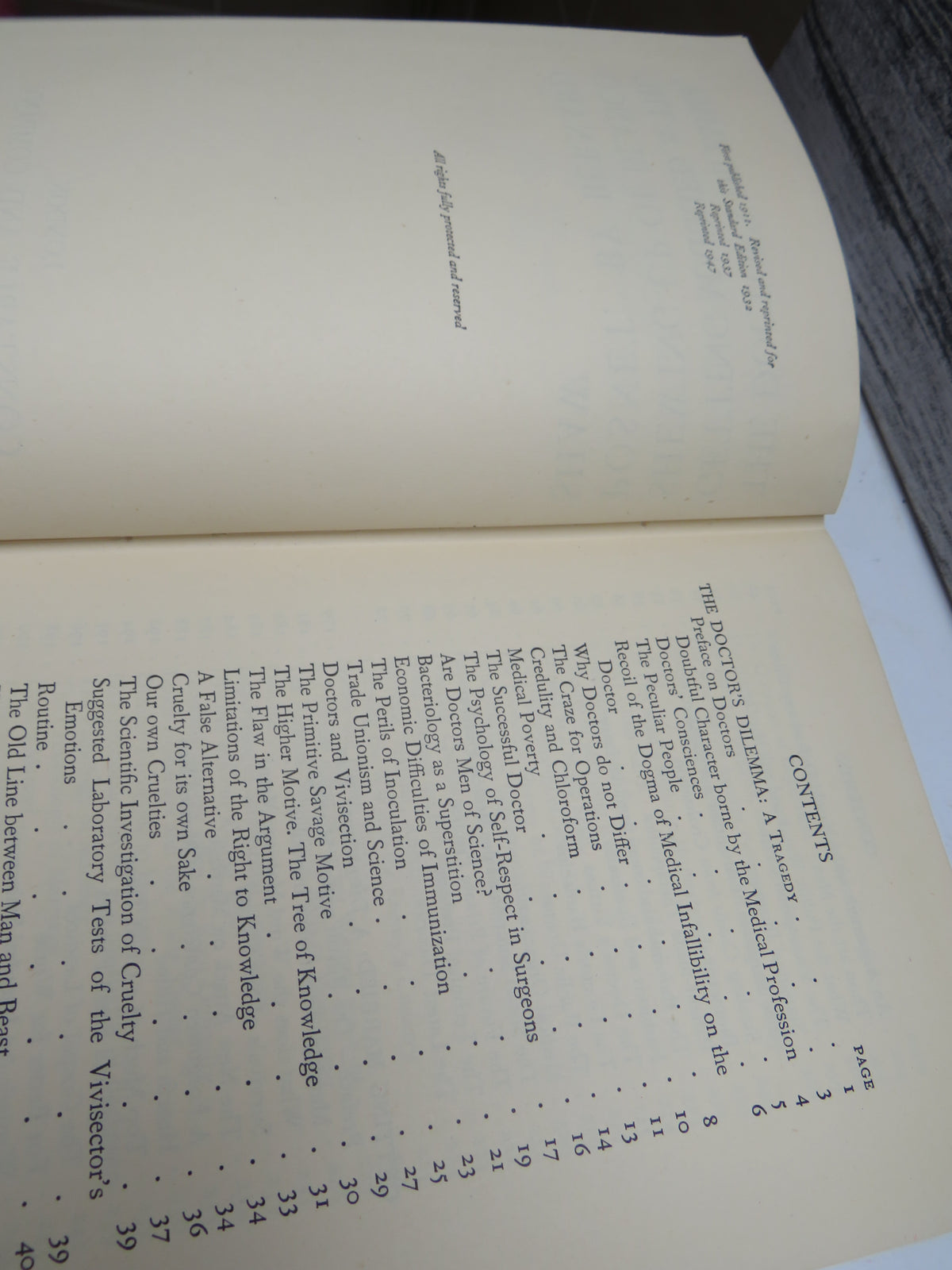 The Doctor's Dilemma, Getting Married, & The Shewing-Up Of Blanco Posnet By Bernard Shaw 1947 book image 4