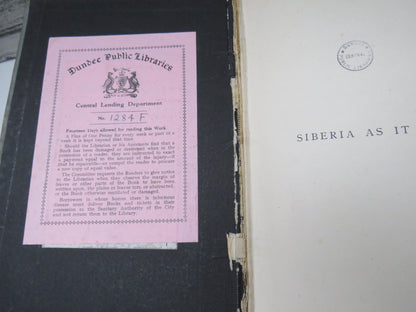 Siberia As It Is By Harry De Windt 1892