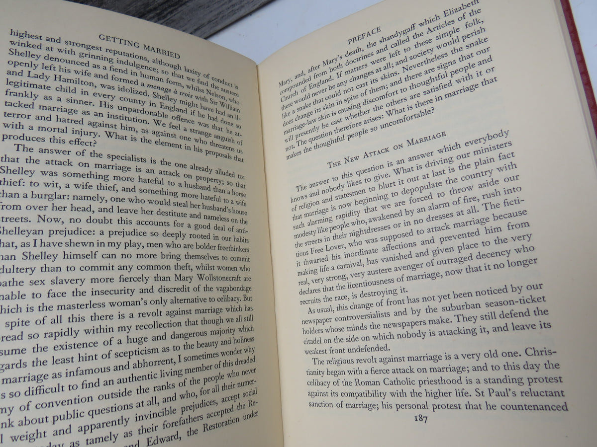 The Doctor's Dilemma, Getting Married, & The Shewing-Up Of Blanco Posnet By Bernard Shaw 1947 book image 5
