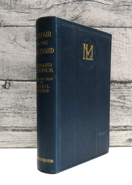 A Chair On The Boulevard By Leonard Merrick book front cover