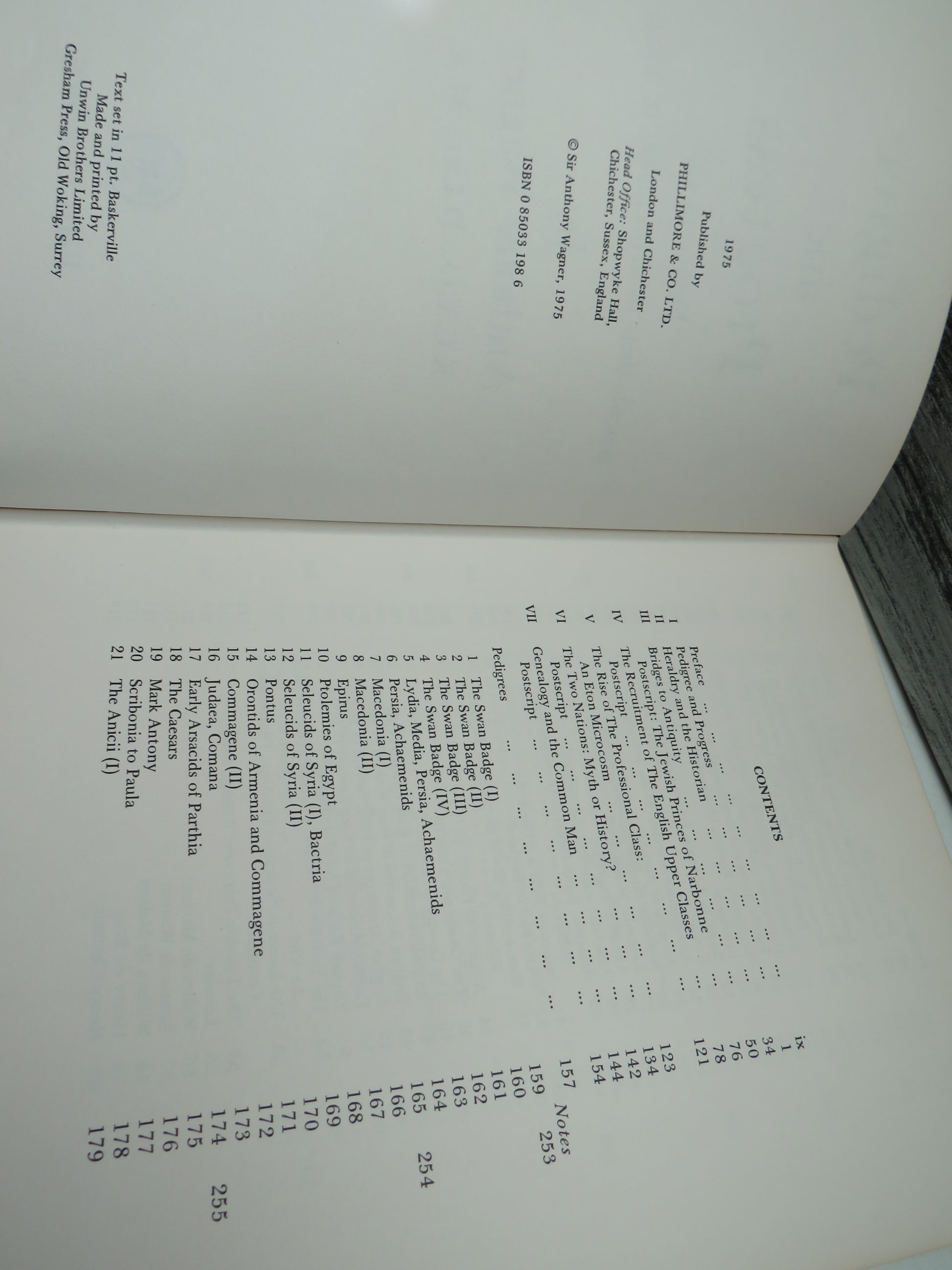 Pedigree and Progress Essays In The Genealogical Interpretation of History By Anthony Wagner 1975, book image 6