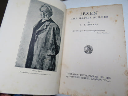 Isben The Master Builder By A. E. Zucker 1930