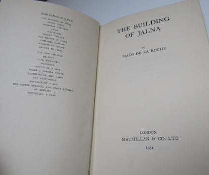 The Building of Jalna By Mazo De La Roche 1951 book image 4