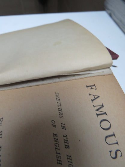 Famous Books Sketches In The Highways and Byeways of English Literature By W. Davenport Adams