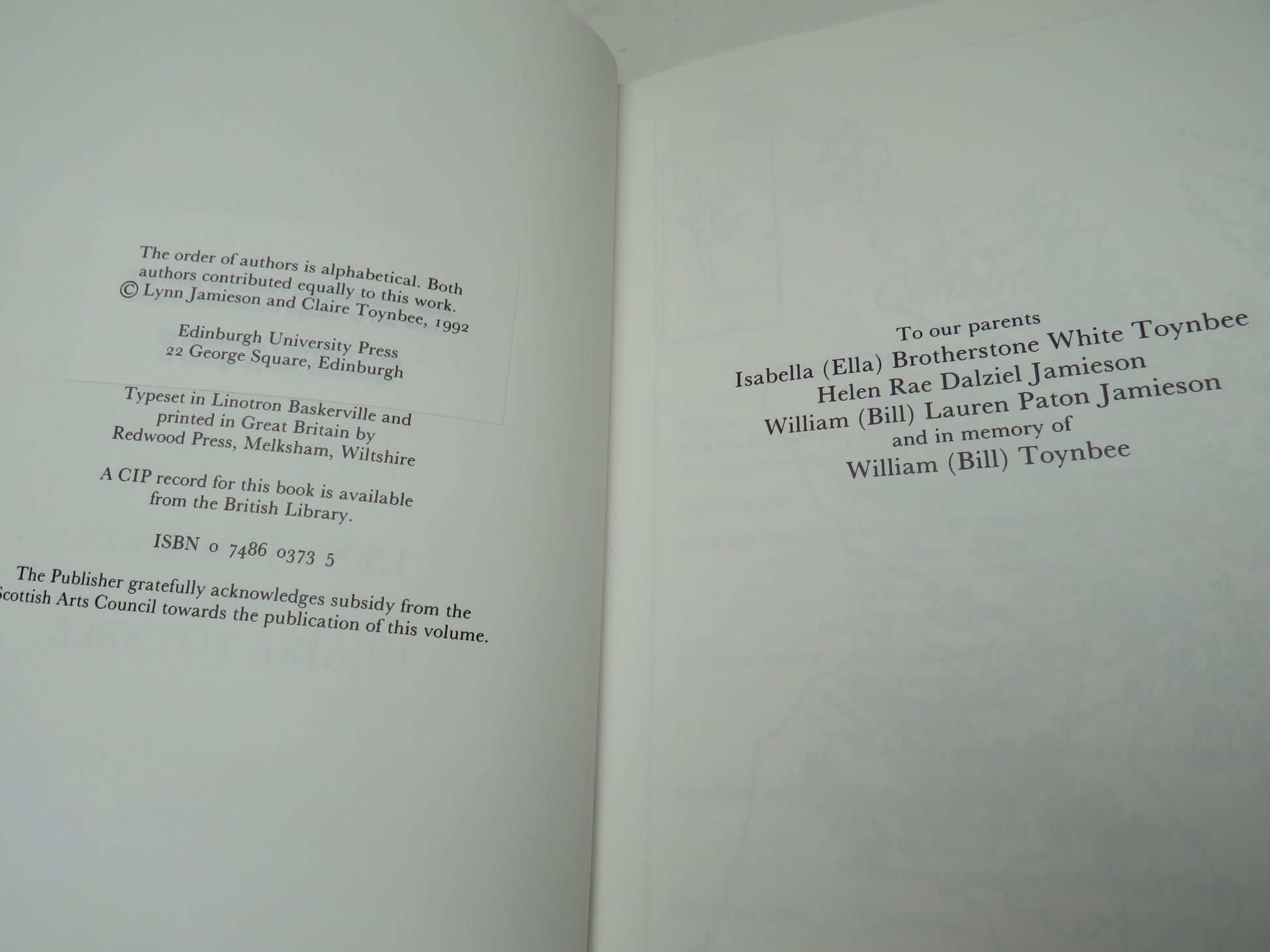 Country Bairns Growing Up 1900-1930 By Lynn Jamieson and Claire Toynbee 1992, book image 4