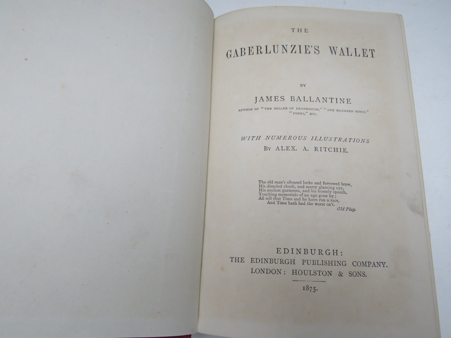 The Gaberlunzie's Wallet By James Ballantine 1875
