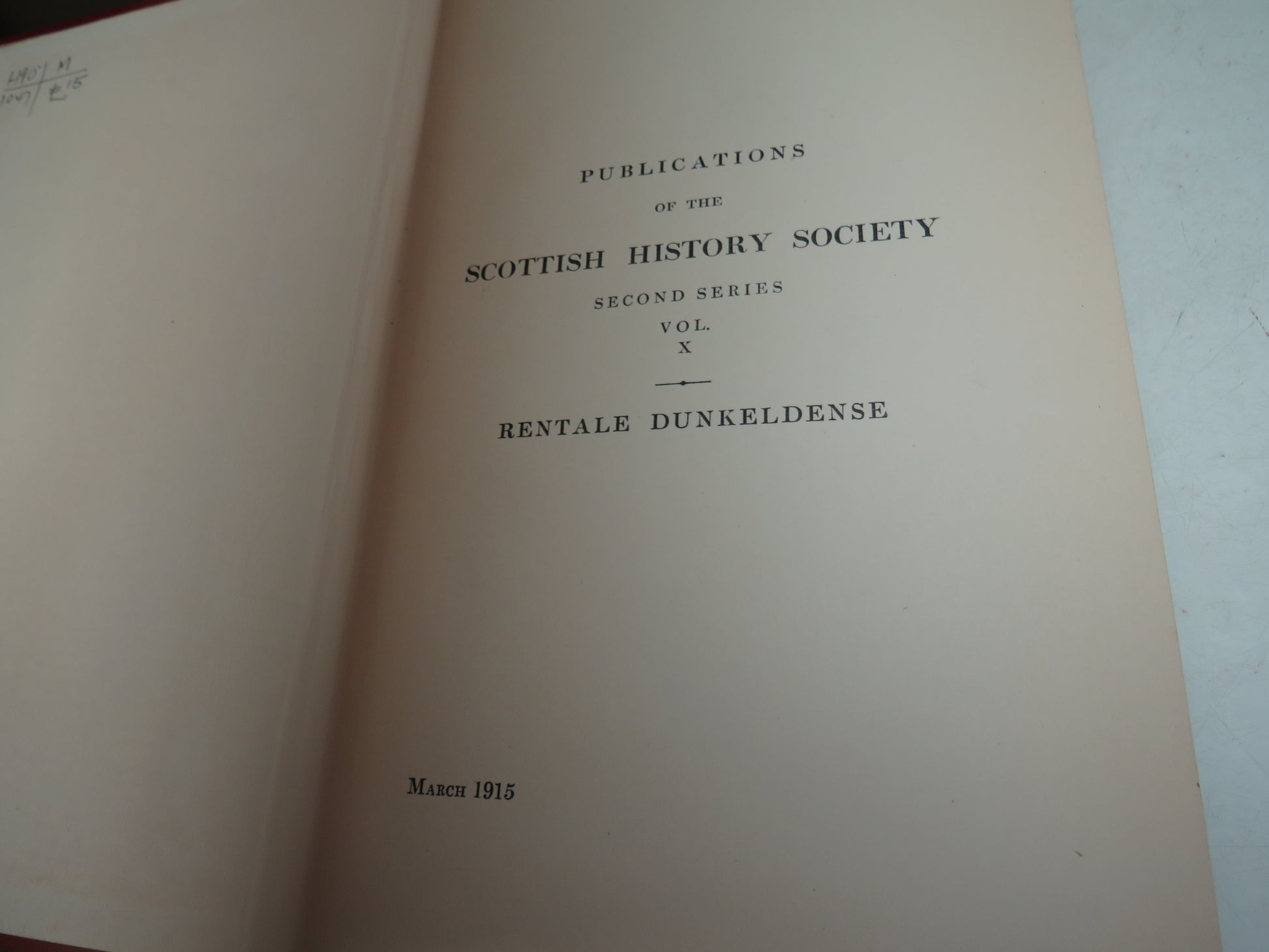 Rentale Dunkeldense Being Accounts of the Bishopric (A.D. 1505-1517) With Myln's Lives of the Bishops' (A.D. 1483-1517) Translated and Edited By Robert Kerr Hannay 1915, book image 4