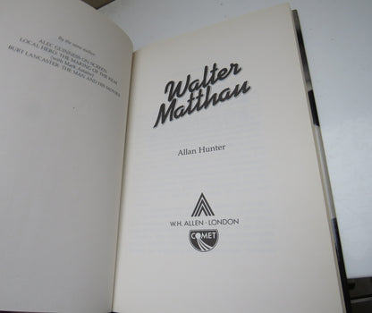 Walter Mattau By Allan Hunter 1984 book image 4