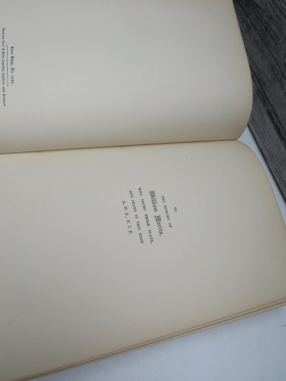 The Towneley Plays Re-Edited From The Unique MS. By George England 1897 (Reprinted 1907)