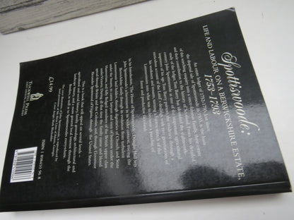 Spottiswoode: Life and Labour On A Berwickshire Estate, 1753 -1793 Introduction By Douglas Hall Commentary By Tom Barry 1997