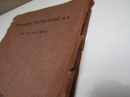 Alexander Sutherland His Life and Work By Henry Gyles Turner 1908 book image 3