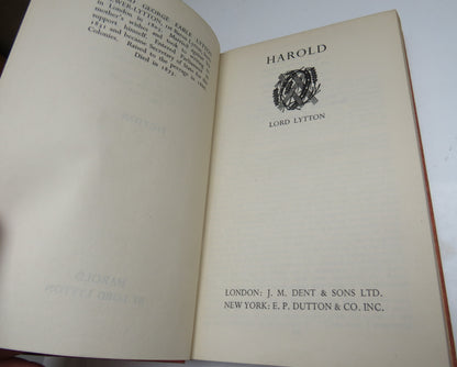 Harold By Lord Lytton 1934 book image 4