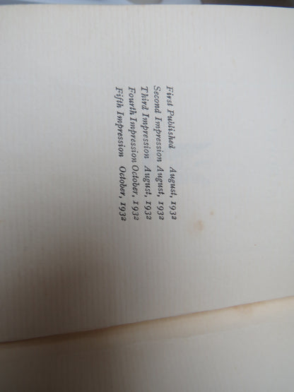 Sunset Song A Novel By Lewis Grassic Gibbon 1932 5th Impression Rare book image 6