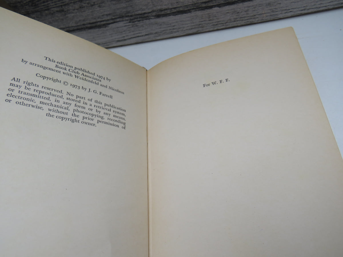 The Siege of Krishnapur A Novel By J. G. Farrell 1974