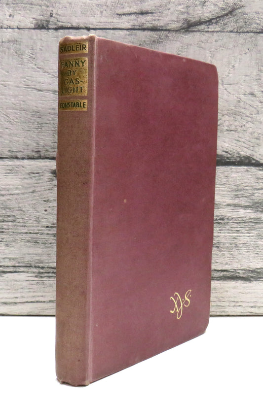 Fanny By Gaslight By Michael Sadleir 1945 book front cover