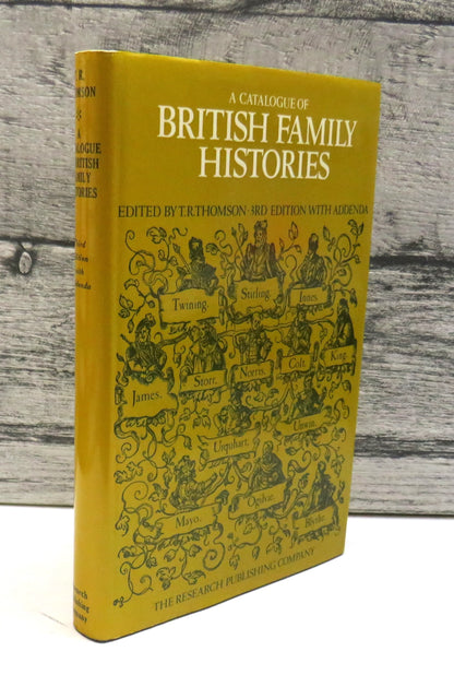 A Catalogue of British Family Histories Compiled By T.R. Thomson 1980 book front cover