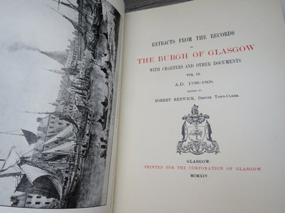 Extracts From The Records of The Burgh of Glasgow With Charters and Other Documents Vol IX A.D. 1796 book image 7