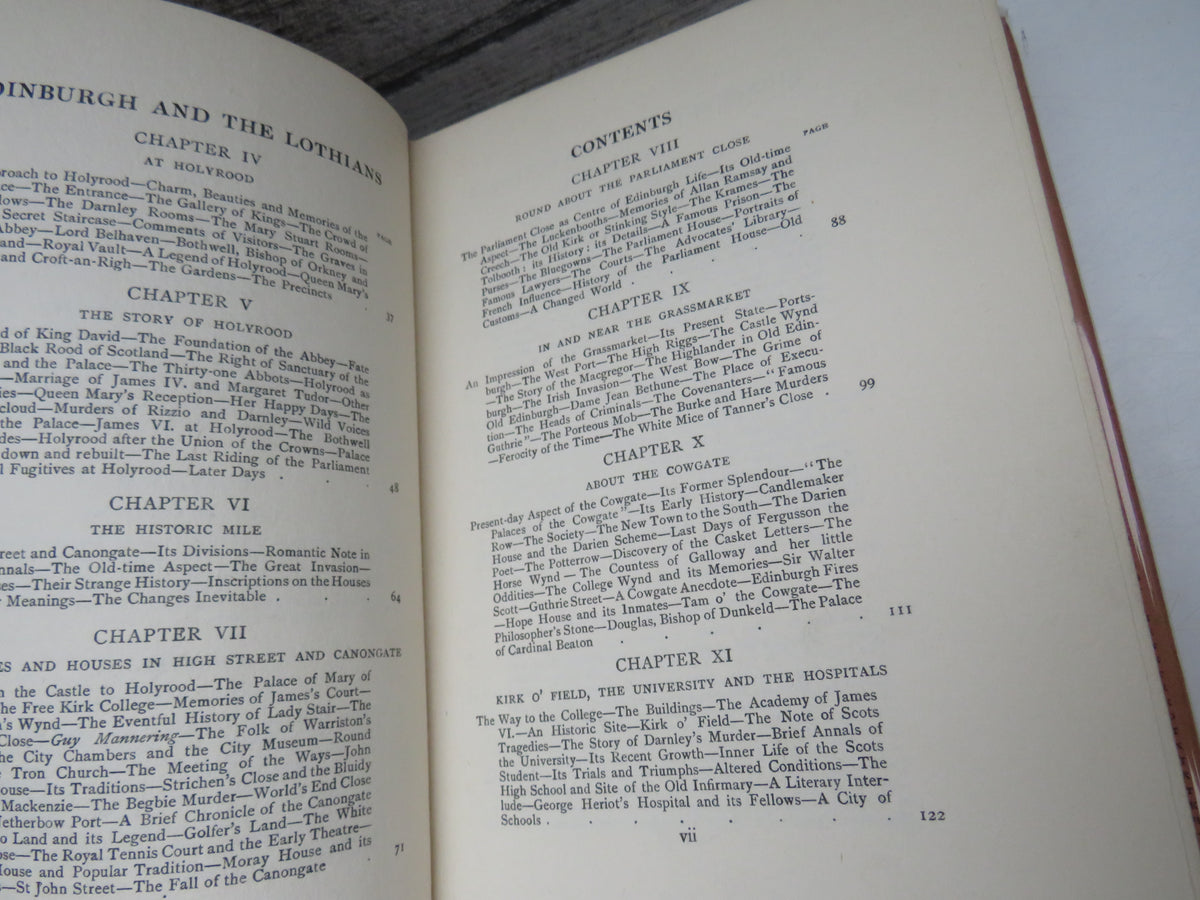 Edinburgh and the Lothians By Francis Watt 1921