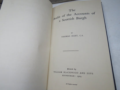 The Audit of the Accounts of A Scottish Burgh By Thomas Hart 1924 book image 5