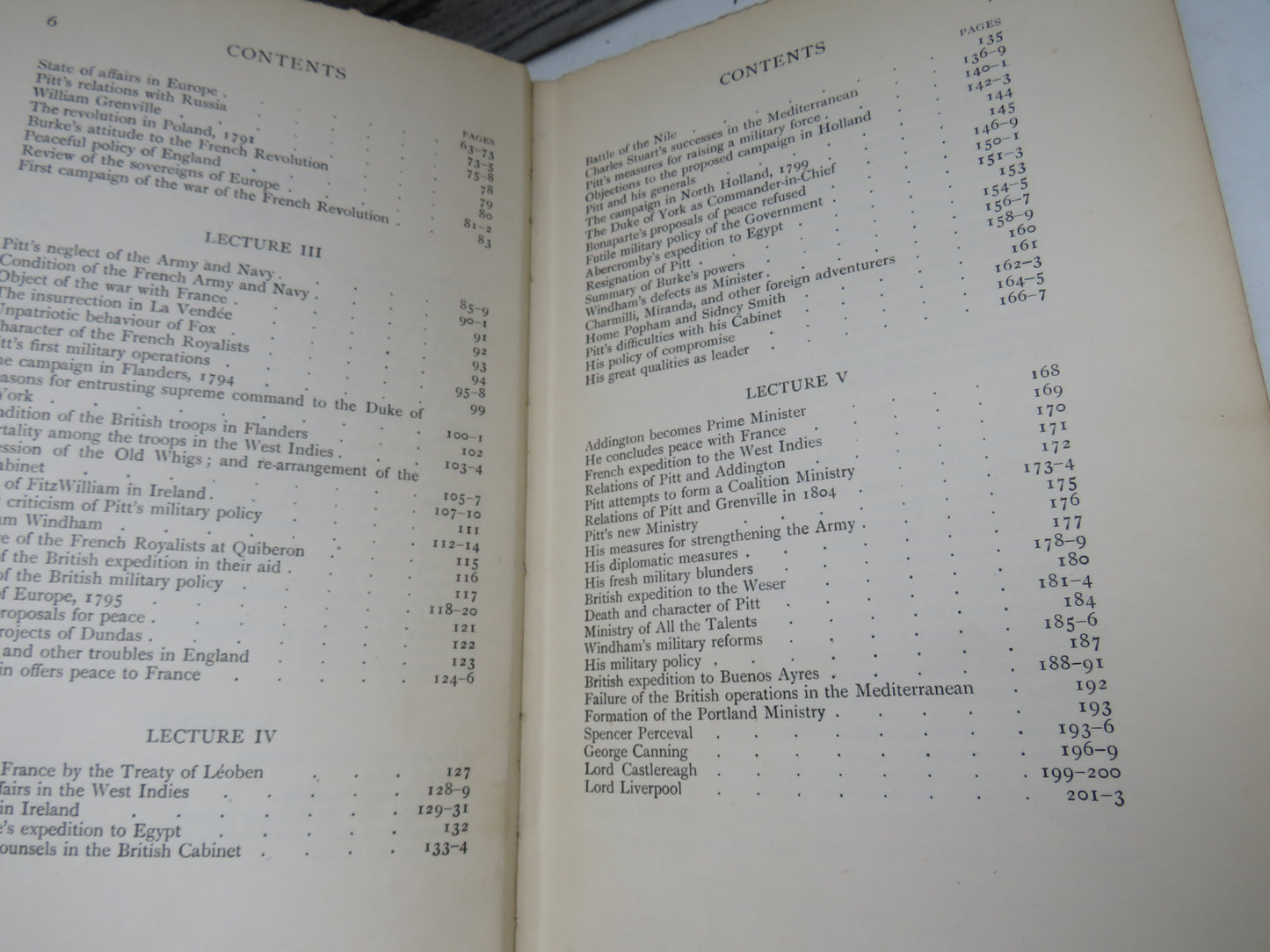 British Statesmen of the Great War 1793-1814 The Ford Lectures for 1911 By J.W. Fortescue 1911