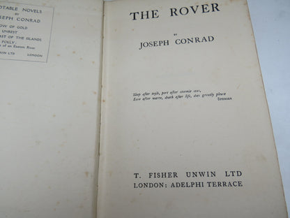 The Rover By Joseph Conrad 1923 1st Edition