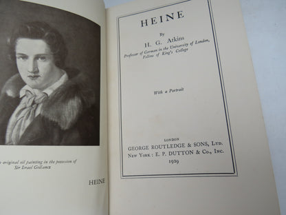 Heine By H.G. Atkins 1929