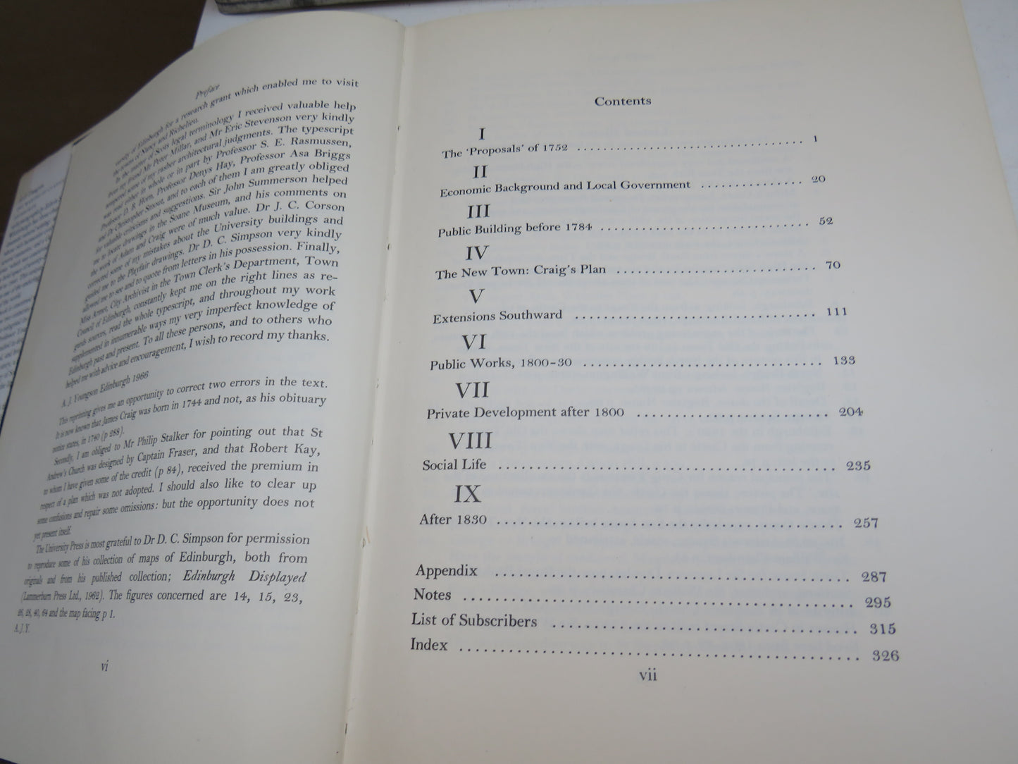 The Making of Classical Edinburgh 1750-1840 By A. J. Youngson 1970