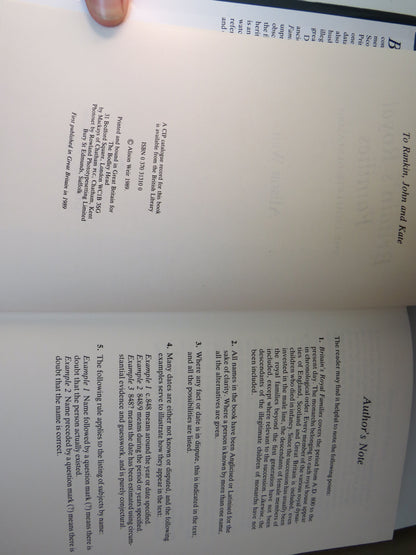 Britain's Royal Families The Complete Genealogy By Alison Weir 1989 book image 5