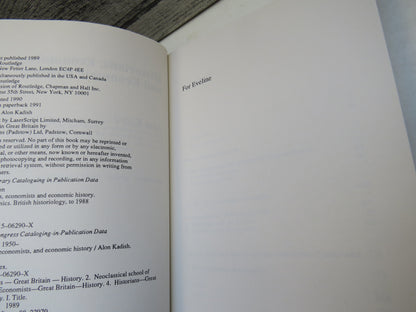 Historians, Economists, and Economic History By Alon Kadish 1991 book image 5