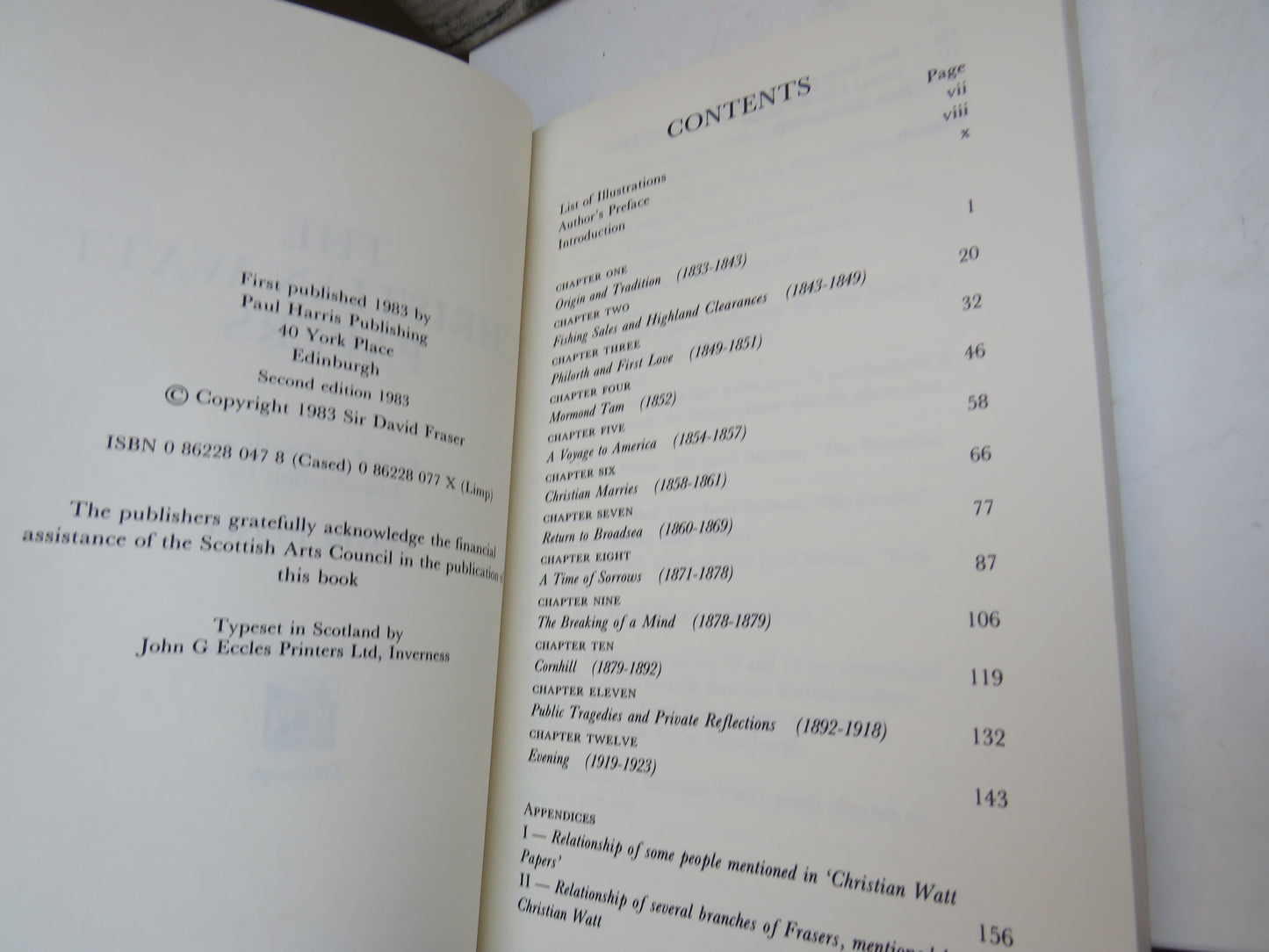 The Christian Watt Papers Edited and With An Introduction By David Fraser 1983