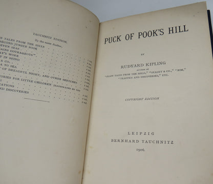 Puck of Pook's Hill By Rudyard Kipling 1906 book image 4