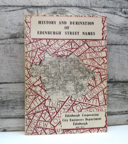 History and Deprivation of Edinburgh Street Names 1975 book front cover