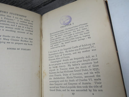 My Own Story By Louisa of Tuscany Ex-Crown Princess of Saxony 1911