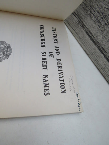 History and Deprivation of Edinburgh Street Names 1975 book image 3