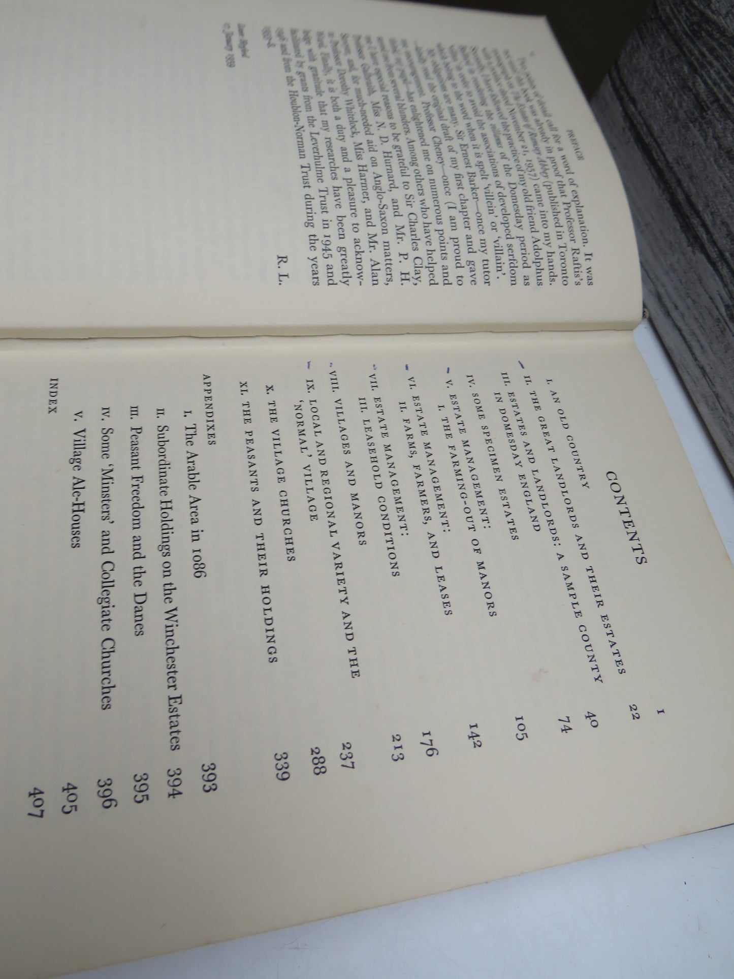 Rural England 1086-1135 A Study of Social and Agrarian Conditions By Reginald Lennard 1959