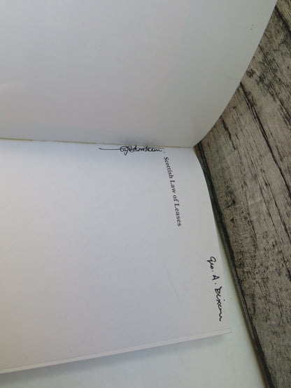 Scottish Law of Leases An Introduction By Angus McAllister 1989 book image 3