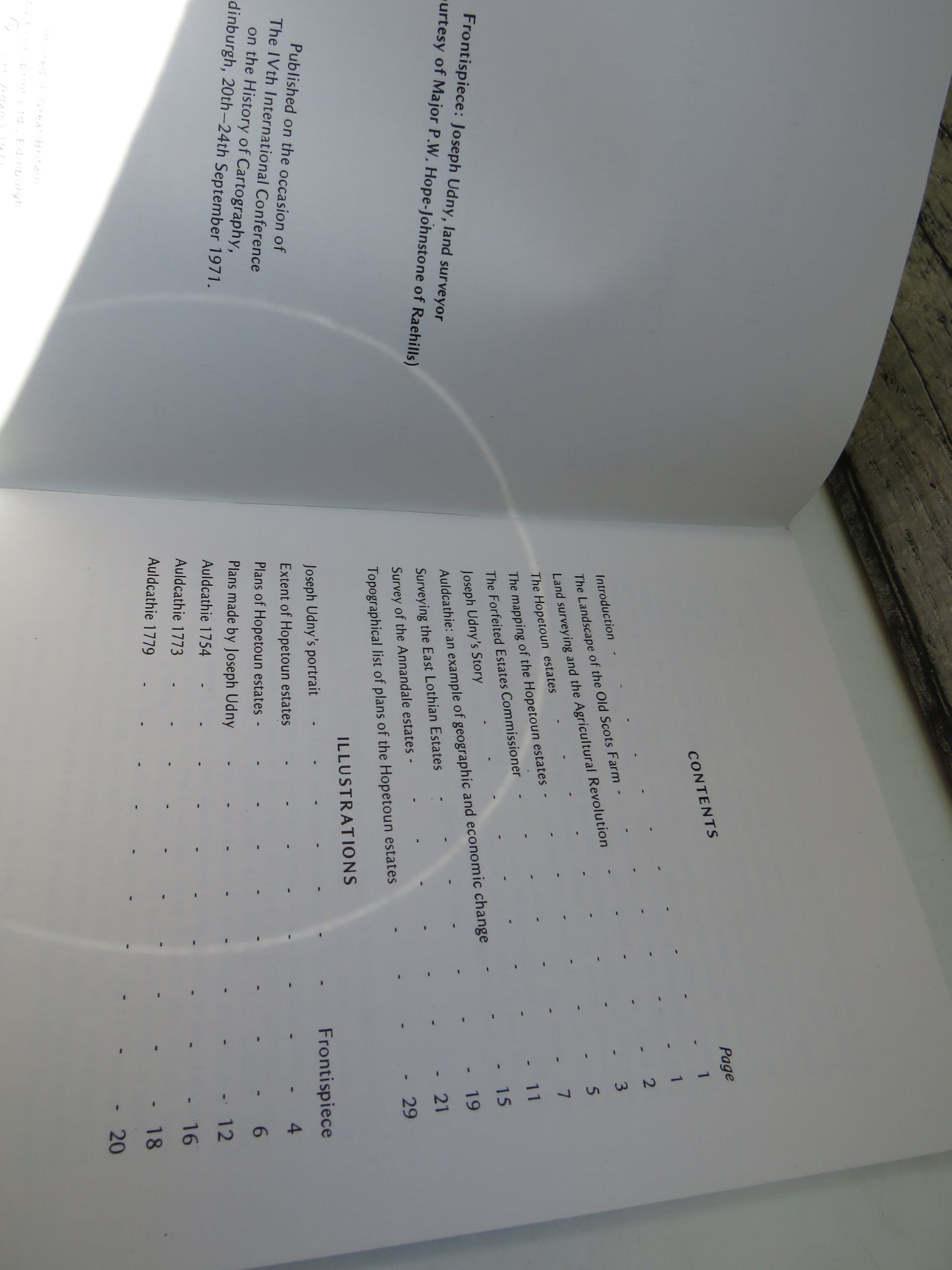 The Mapping Of A Scottish Estate By I. H. Adams 1971