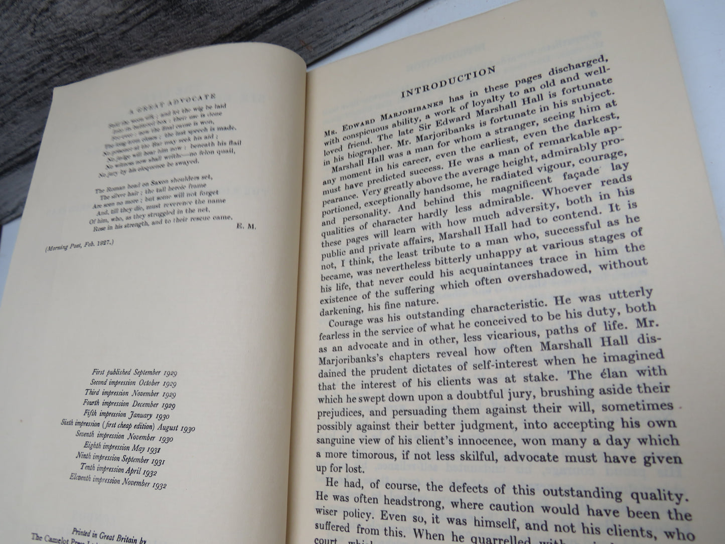 The Life of Sir Edward Marshall Hall By Edward Majoribanks M.P 1932