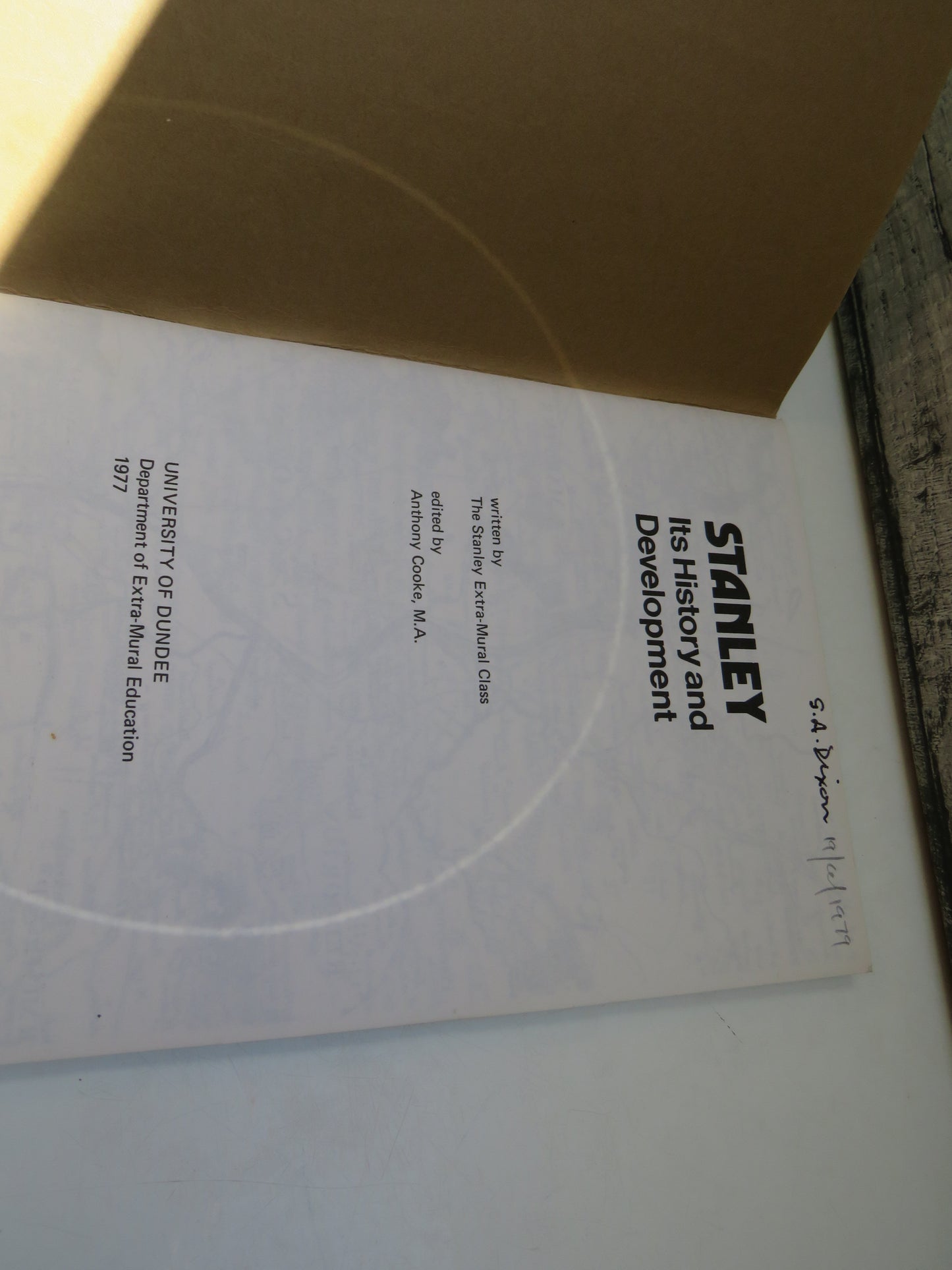 Stanley Its History and Development 1977