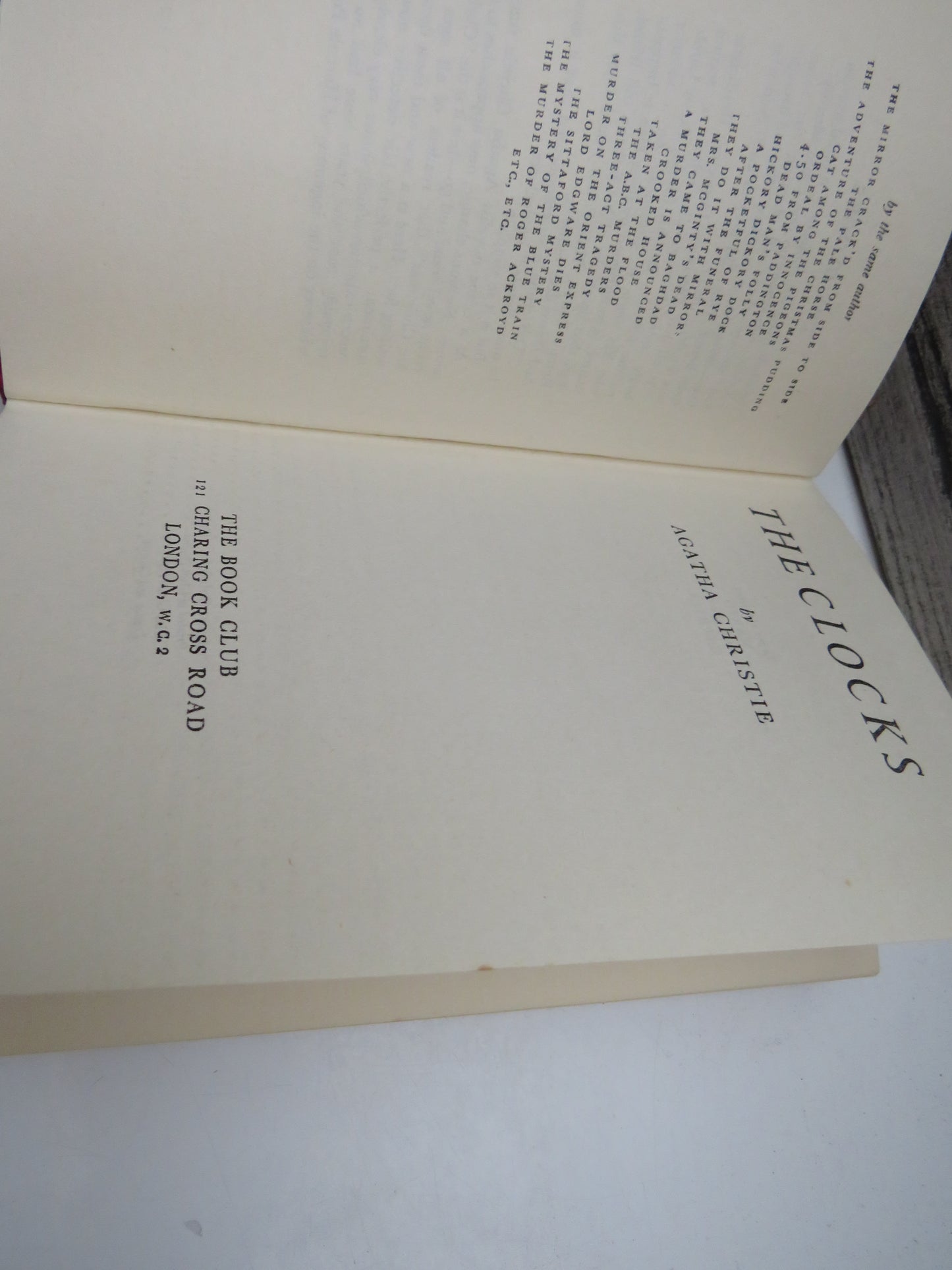 The Clocks By Agatha Christie 1963