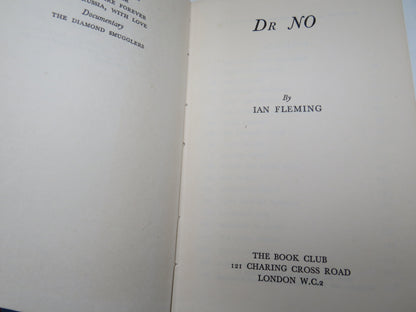 Dr No By Ian Fleming 1958 Book Club Edition