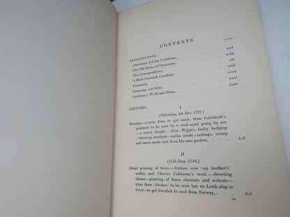 Letters of John Cockburn of Ormistoun To His Gardener 1727-1744 Edited With Introduction and Notes b book image 6