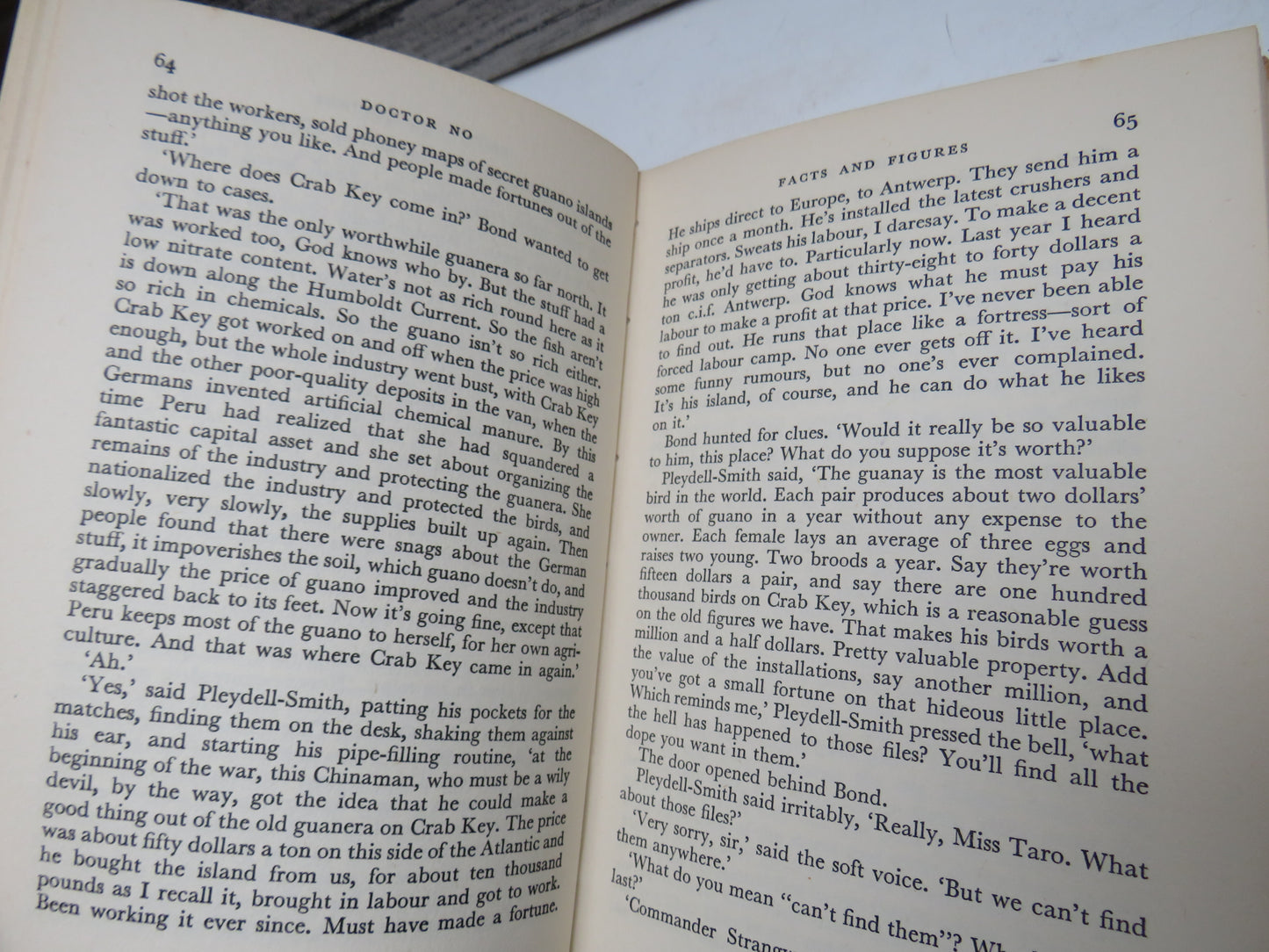 Dr No By Ian Fleming 1958 Book Club Edition