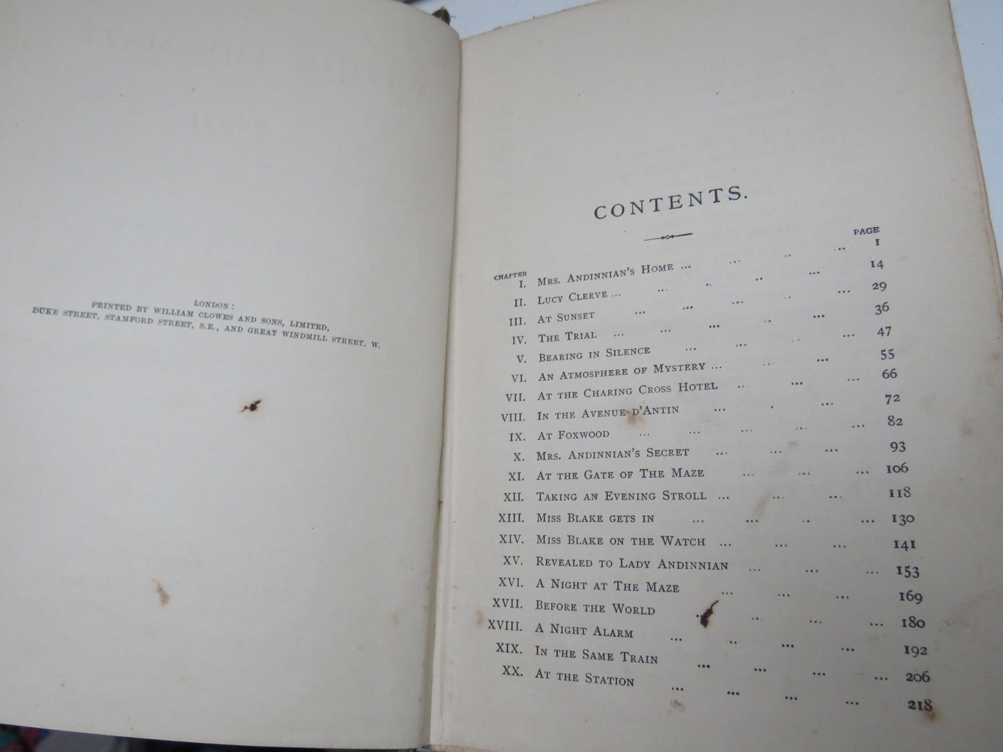 Within The Maze A Novel By Mrs Henry Wood 1906